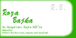 roza bajka business card